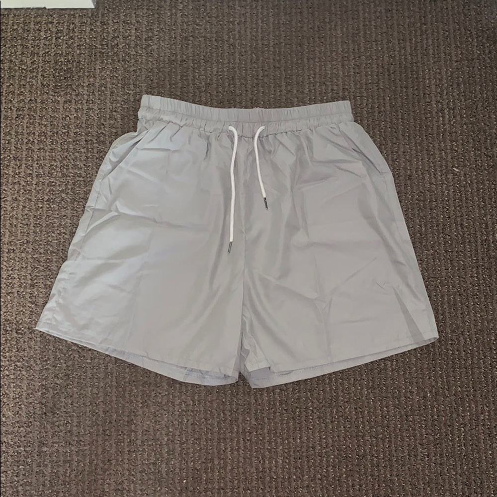 Gray drawstring shorts. Never worn.